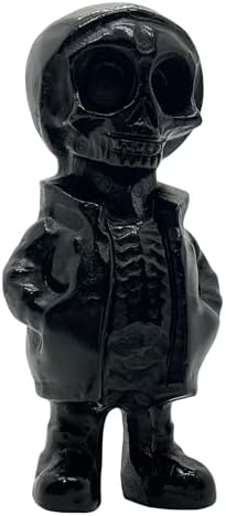 Obsidian Halloween Skull Crystal Figurine 1
