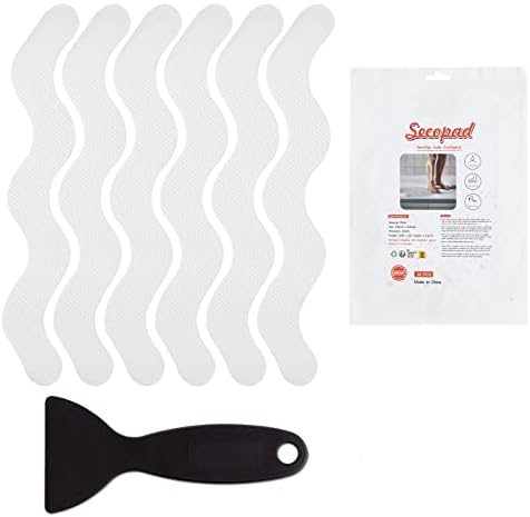 Secopad 36 PCS Non Slip Bath Stickers with Scraper
