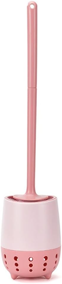 Toilet Brush Set with Long Handle and Hanging Design