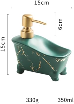 Liquid Ceramic Marble Pattern Soap Dispenser 2 in 1