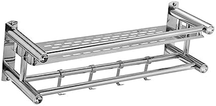 Cabilock Stainless Steel Storage Rack Over Toilet No Drilling 1