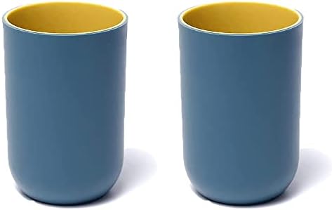 RabyLeo 105oz Unbreakable Reusable Tumbler Set of 2 Navy Blue