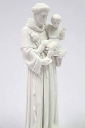 Saint Anthony De Padua 6 White Statue Vittoria Collection