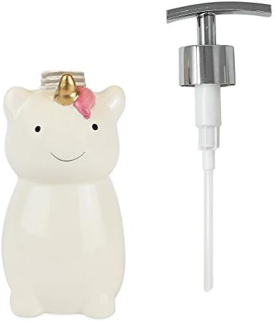 Isaac Jacobs White Ceramic Unicorn Soap Dispenser