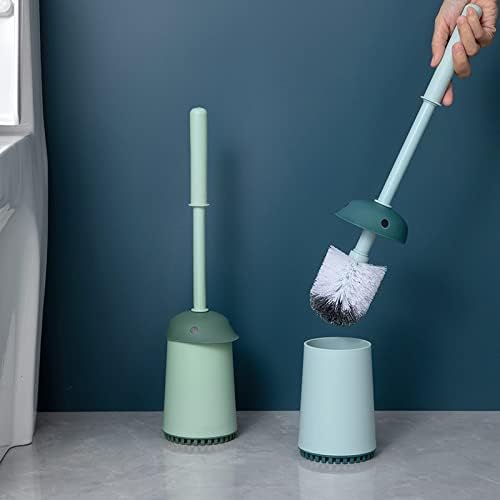 Toilet Brush with Handle and Base for Easy Cleaning