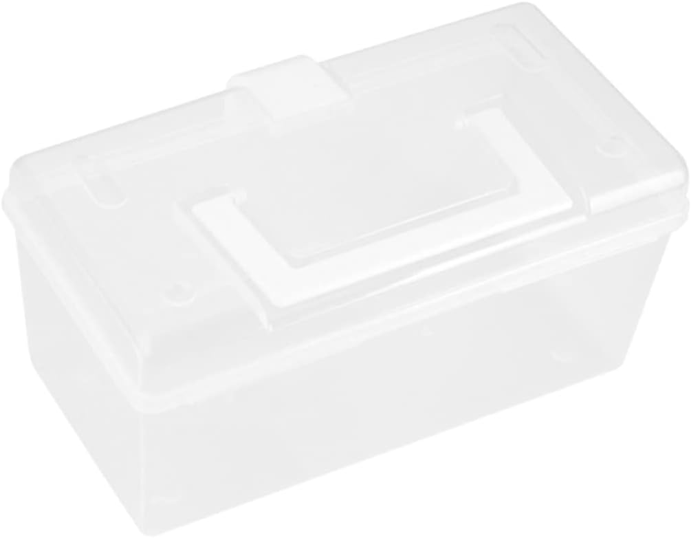 HAPINARY 2pcs Portable Medicine Cabinet Organizer with White Buckle Design