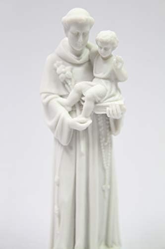 Saint Anthony De Padua 6 White Statue Vittoria Collection