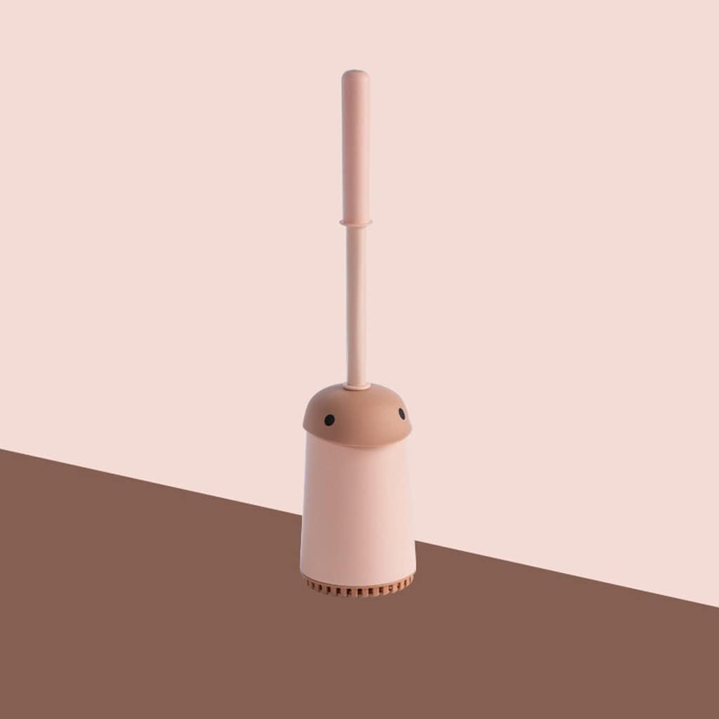 Toilet Brush with Handle and Base for Easy Cleaning