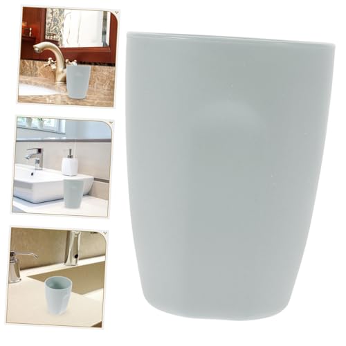 Unbreakable Plastic Toothbrush Mug for Travel and Bathroom Use