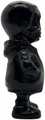 Obsidian Halloween Skull Crystal Figurine 1