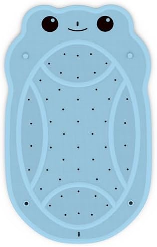 JOYCANO Bathtub Mat Non-Slip with Frog Pattern Blue