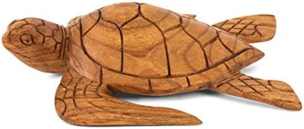 Hand Carved Wooden Tortoise Statue - 95 Long Home Decor