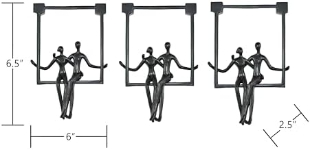 Natural Design Architecture Lifestyle N Swinging Couple Sculpture