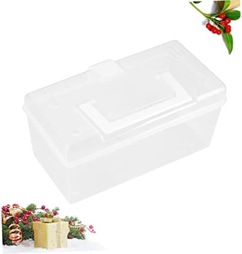 HAPINARY 2pcs Portable Medicine Cabinet Organizer with White Buckle Design