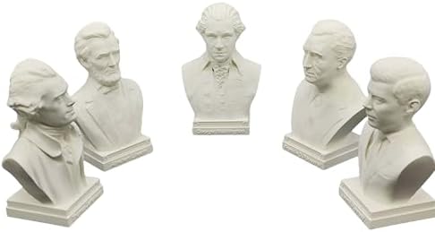 US President Founding Fathers Bust Sculptures Set of 5