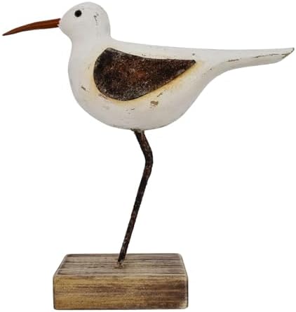Aecipl Wood Seagull Garden Statue Nautical Decor