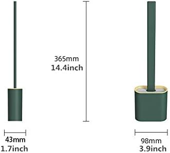 Toilet Brush with Non-Slip Handle and Pink Brush Head