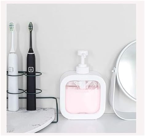 White Large-Capacity Dispensing Soap Dish for Shampoo and Hand Sanitizer