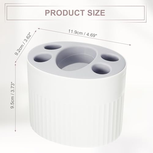 VOCOSTE White Toothbrush Holder Organizer