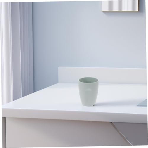 Unbreakable Plastic Toothbrush Mug for Travel and Bathroom Use