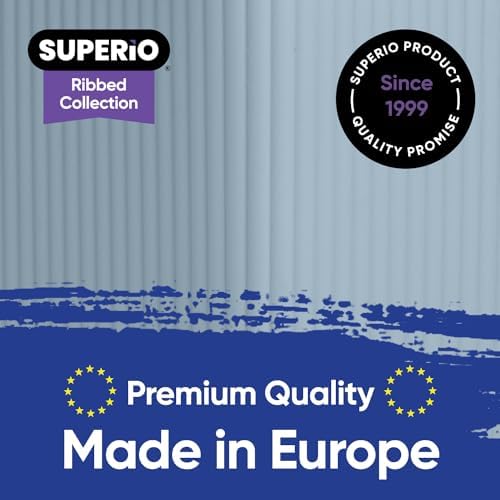 Superio Decorative Toilet Brush Set with Holder Blue
