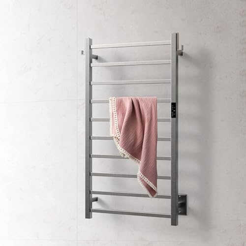 PBhusri 10-Bar Electric Towel Warmer with Timer