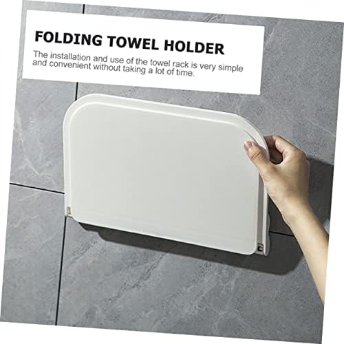 ABOOFAN Wall Mount Towel Holder Foldable Storage Rack