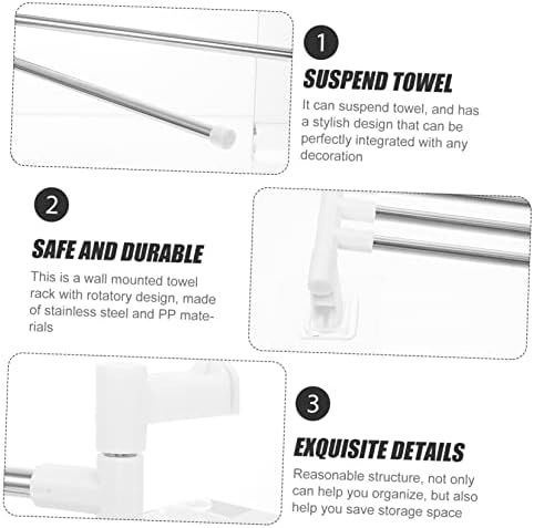 NUOBESTY Wall Mounted Rotatory Towel Rack