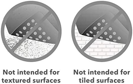 TIKE SMART Pebbles Non-Slip Bath Mat 27x14 Oval Transparent Purple