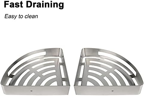NearMoon 2 Pack Shower Caddy No Drill 304 Stainless Steel