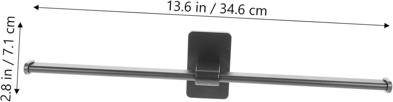 Alipis Space-Saving Wall Mounted Towel Rack No Drilling