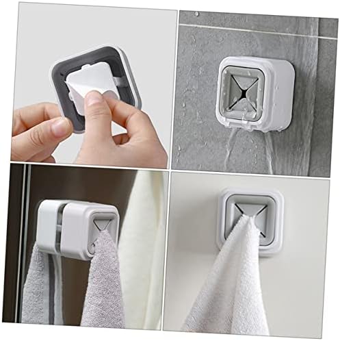 GLEAVI 4Pcs Wall Mounted Towel Racks No Drill Design