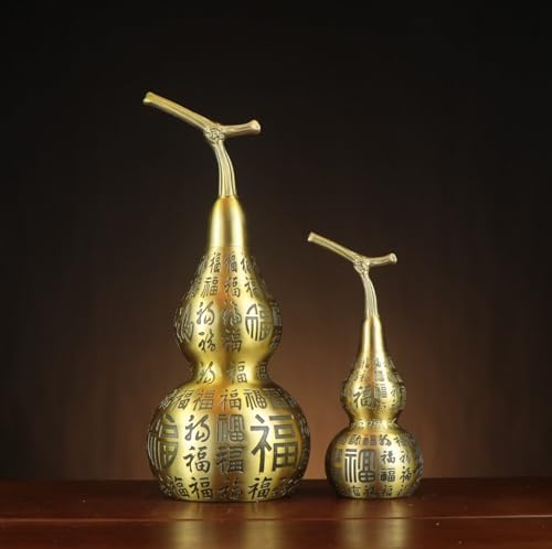 Usoway Yellow Brass Fenghuo Wall Deco Statue 15cm