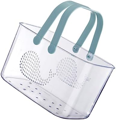 FOYTOKI Portable Plastic Bathroom Organizer Basket with Handle 1