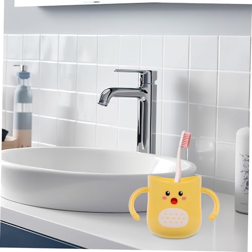 Hoement Durable Cartoon Toothbrush Holder Mug 1