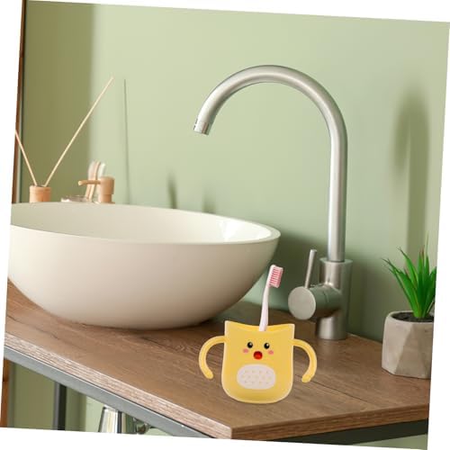 Hoement Durable Cartoon Toothbrush Holder Mug 1