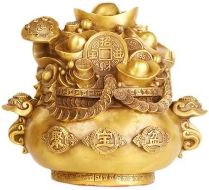 Usoway Large Gold Coin Pu Jubei Pot Decor Item