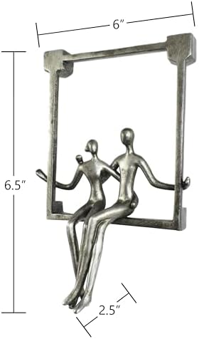 Natural Design Architecture Lifestyle N Swinging Couple Sculpture 1