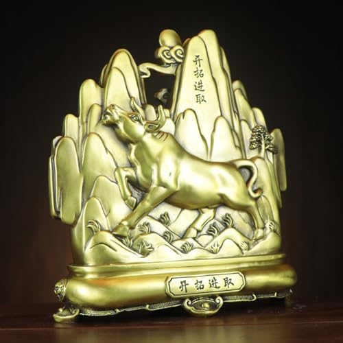 Usoway Brass Cow Decor Sculpture 46kg