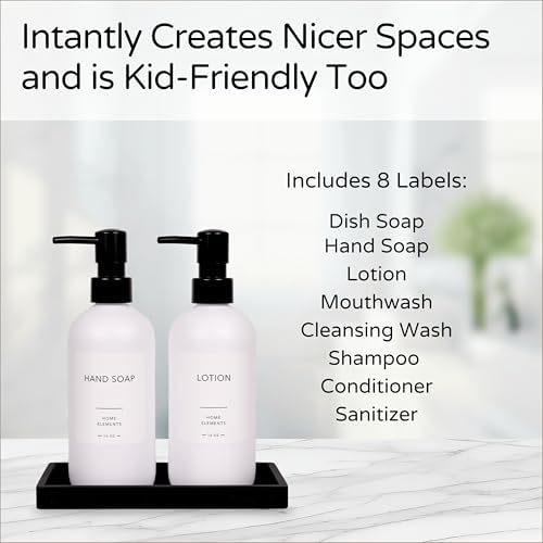 ShatterFree Soap Dispenser Set - 16 oz PET Plastic with Pump Tray