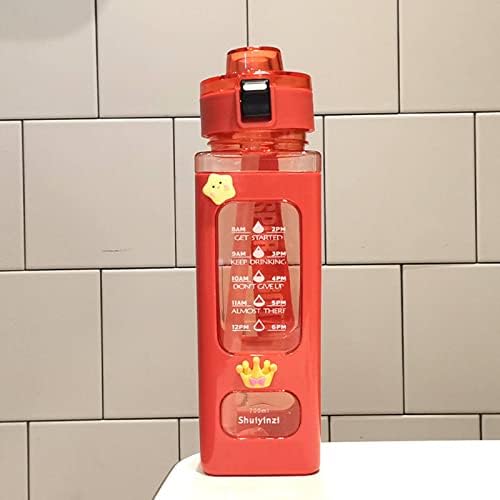 FARZI Square Straw Cup with Large Capacity for Sports and Travel