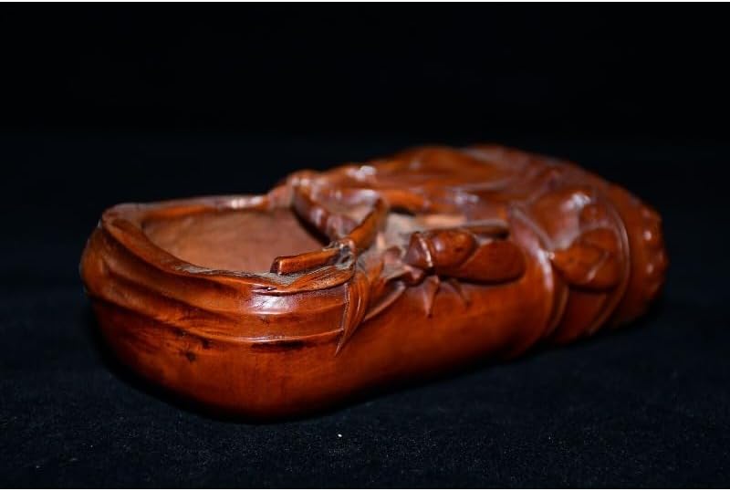 Handcrafted Golden Cicada Writing Brush Washer Statue Set