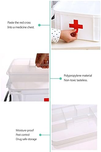 BEESS First Aid Kit Medicine Cabinet for Home Use