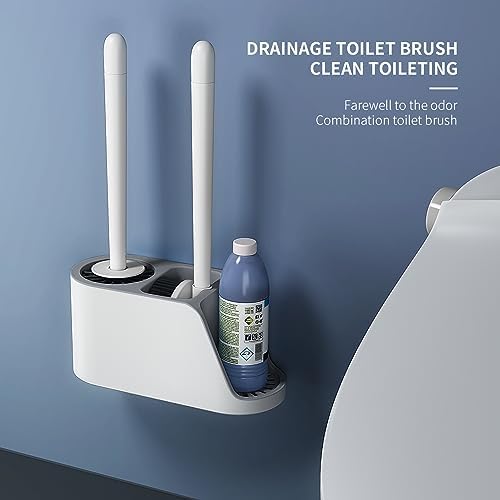 JIEKEDANLIN Toilet Brush Set with Holder
