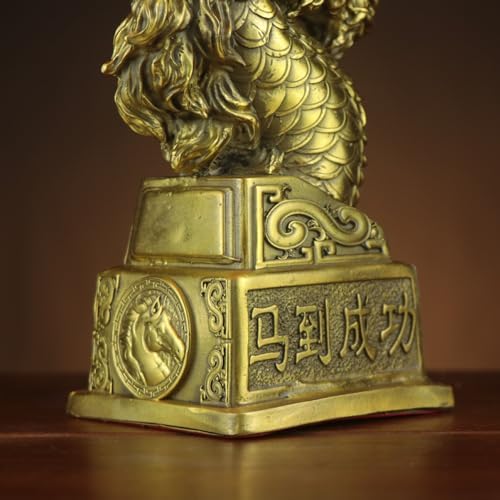 Usoway Full Copper Dragon Year Ornament Home Dcor