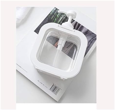 White Large-Capacity Dispensing Soap Dish for Shampoo and Hand Sanitizer