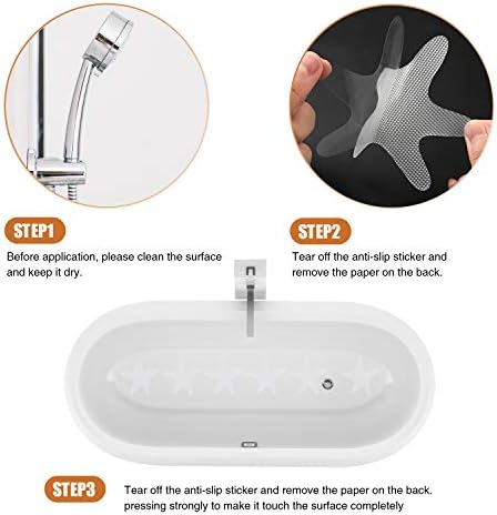 Secopad Anti-Slip Bathtub Stickers 24PCS Clear