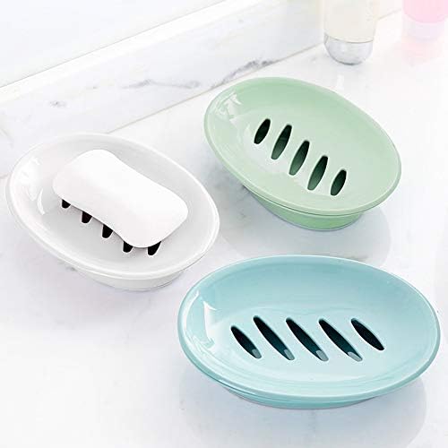 WYOK 2-Pack Soap Dish with Drain and Dry Design