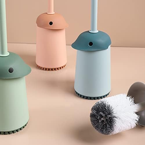 Toilet Brush with Handle and Base for Easy Cleaning