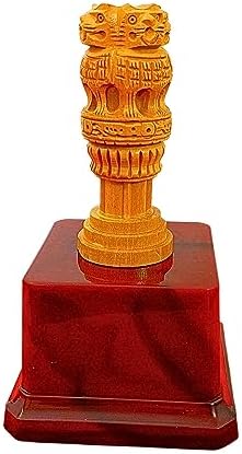 Wooden Ashoka Pillar 3 Inch with Stand 5 Inch